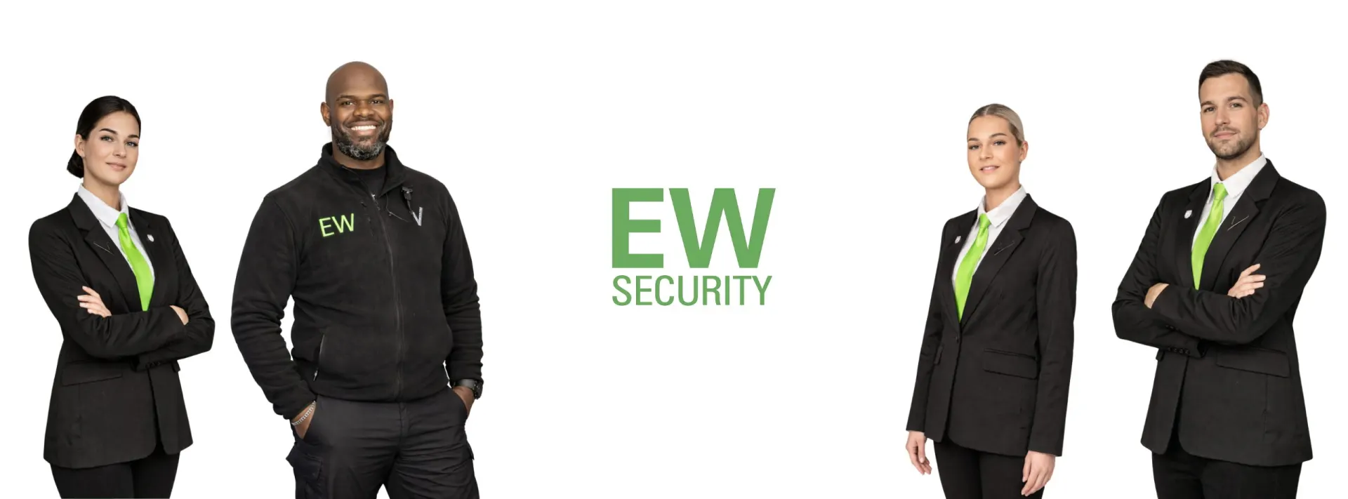 Het team van EW Security in uniform